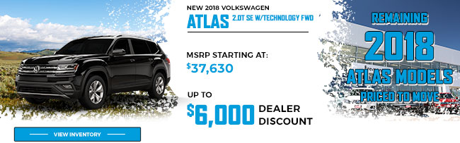 NEW 2018 Volkswagen Atlas 2.0T SE w/ Technology FWD