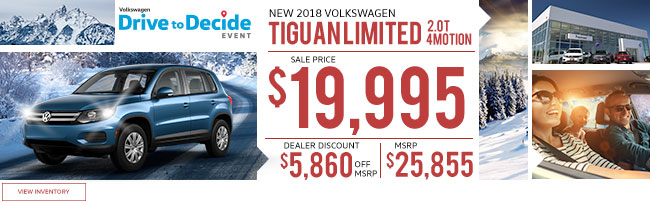 New 2018 Volkswagen Tiguan Limited 2.0T 4Motion