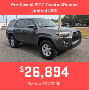 Pre-Owned 2017 Toyota 4Runner Limited 4WD