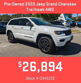 Pre-Owned 2020 Jeep Grand Cherokee Trailhawk 4WD