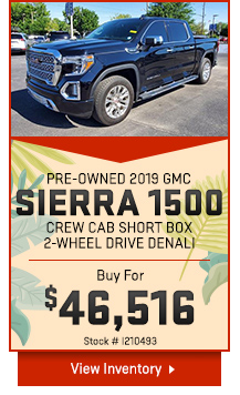2019 GMC SIERRA 1500 Crew Cab Short Box 2-Wheel Drive Denali