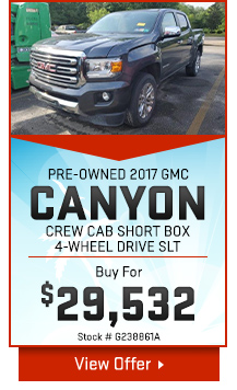 2017 GMC CANYON Crew Cab Short Box 4-Wheel Drive SLT