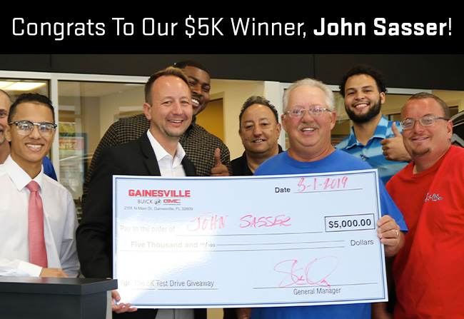 Congrats To Our $5K Winner, John Sasser!