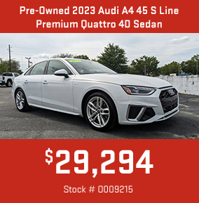 Pre-Owned 2023 Audi A4 45 S Line Premium Quattro 4D Sedan