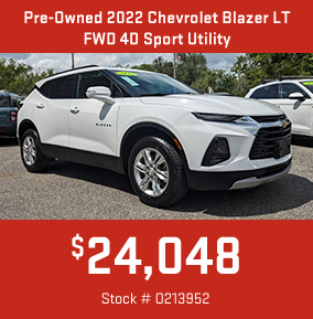 Pre-Owned 2022 Chevrolet Blazer LT FWD 4D Sport Utility