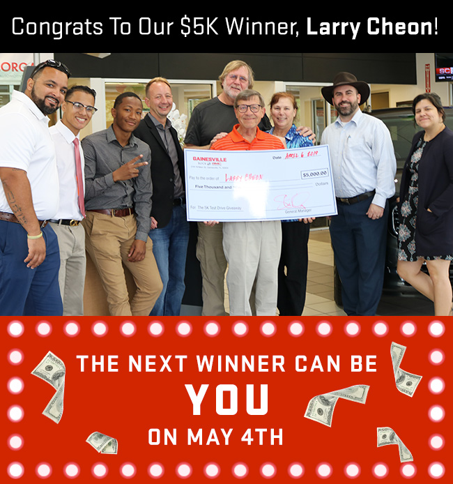 Congrats To Our $5K Winner, Larry Cheon!
