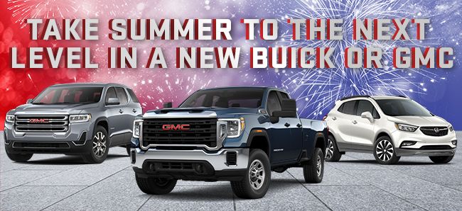 Take Summer To The Next Level In A New Buick Or GMC