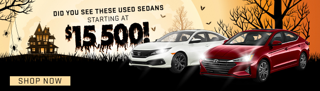 Used Sedans starting at $15500