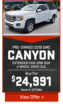 PRE-OWNED 2019 GMC CANYON Extended Cab Long Box 2-Wheel Drive SLE