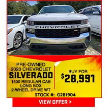 Pre-owned 202 Chevrolet Silverado 1500 Regular cab long box 2-wheel drive wt