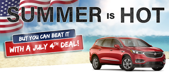 Summer is hot -  but you can beat it  with a july 4th deal