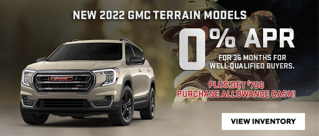 2022 GMC Terrain Models