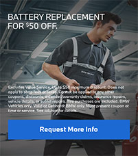 50 USD off battery replacement