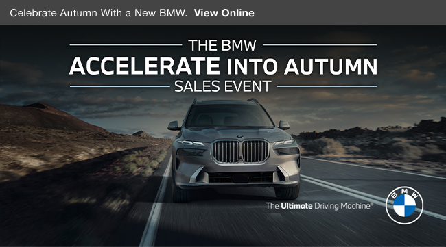 The BMW Accelerate into Autumn Sales Event