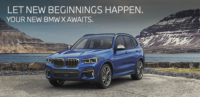 let new beginnings happen. your new BMW X awaits.