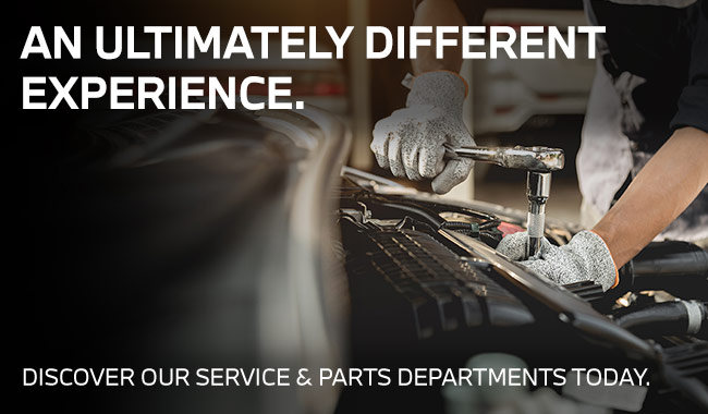 An Ultimately different experience - Discover our service and parts departments today