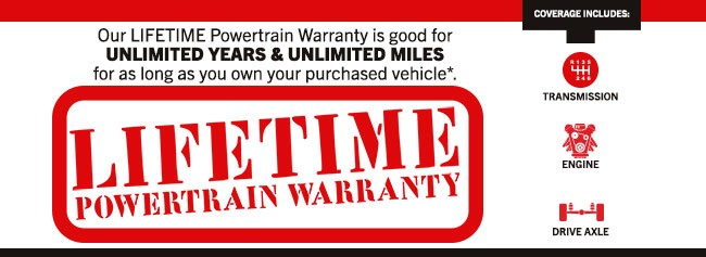 Lifetime Powertrain Warranty