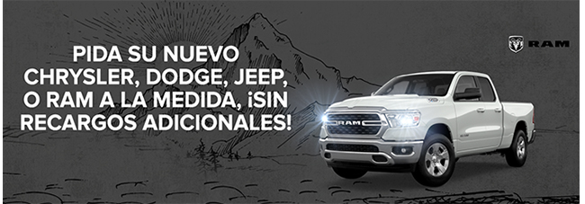 Pida su nuevo Chrysler, dodge, jeep, o RAM 
