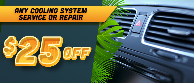 $25 Off Any Cooling System Service Or Repair