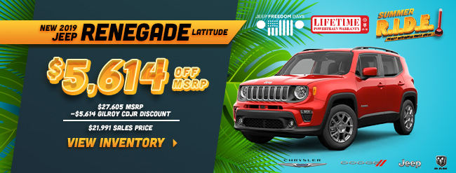New 2019 Jeep Renegade Latitude