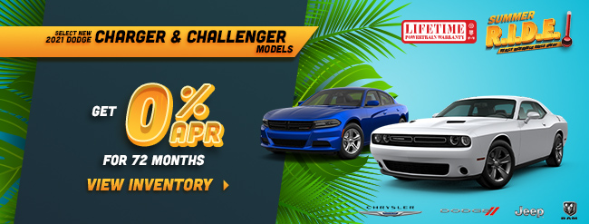 select New 2021 Dodge Charger and Challenger models