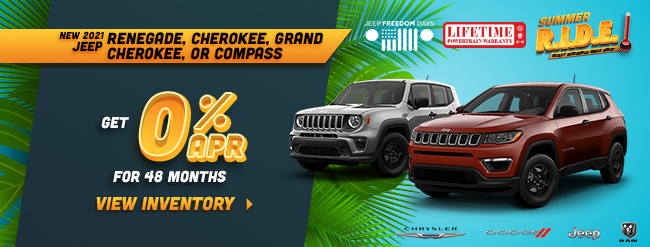 New 2021 Jeep Renegade, Jeep Cherokee, Jeep Grand Cherokee, OR Jeep Compass