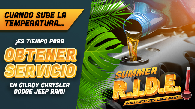 Cuando sube la temperatura… ¡Es tiempo para obtener servicio en Gilroy Chrysler Dodge Jeep RAM!