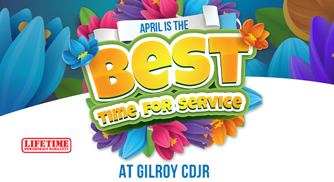 April is the best time for service