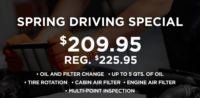 Spring Driving Special