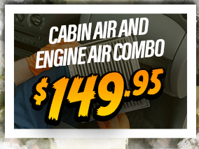 Cabin air engine air combo $149