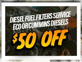 Diesel Fuel Filter Serice ECo or Cummins $50 off
