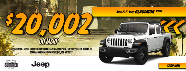 2023	Jeep	Gladiator Sport