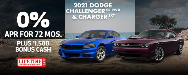 New 2021 Dodge Challenger GT RWD and Charger SXT 