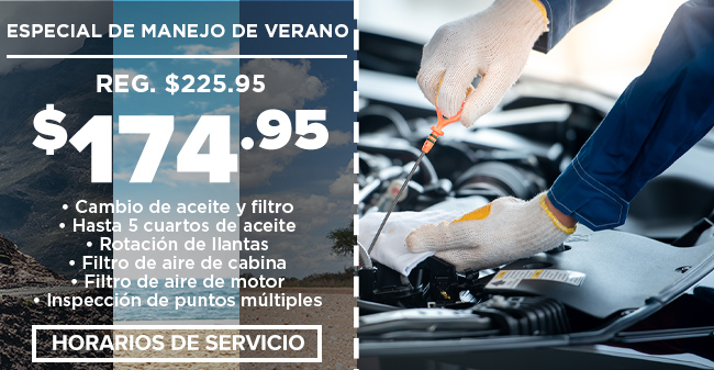 especial de manejo de verano