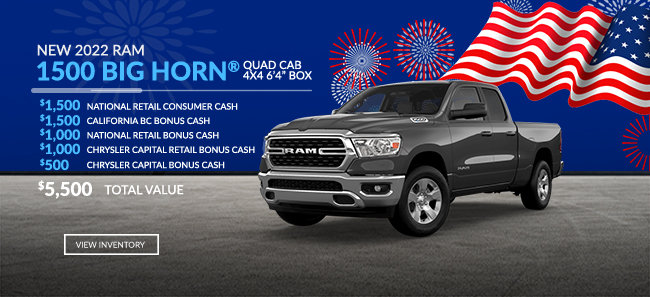 2022 RAM 1500 big horn quad cab