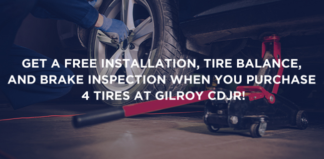 Get a free installation, tire balance and brake inspection when you purchase 4 tires
