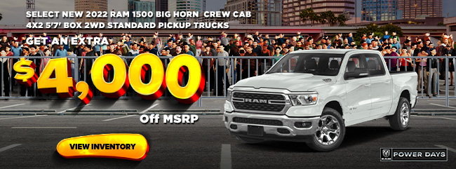 special offers on RAM trucks