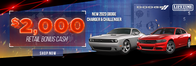 2023 Dodge Charger and Dodge Challenger special retail bonus cash offer
