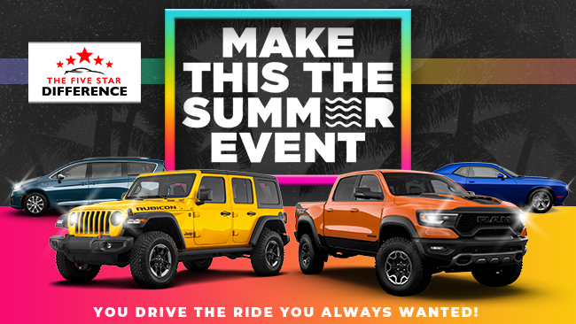 Make this the Summer event - You drive the ride you always wanted