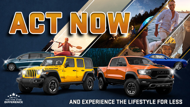 Experience the lifestyle - for less at Gill Chrysler Dodge Jeep RAM