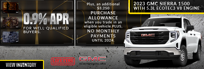 0.9% on GMC for well qualified buyers