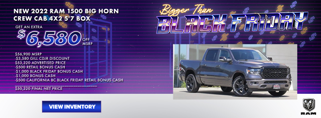 2022 RAM 1500 Big Horn Crew Cab 4x2