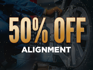 Alignment with the purchase of 4 tires