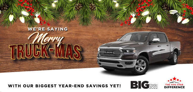 we're saying Merry Truckmas with our biggest year-end savings yet!