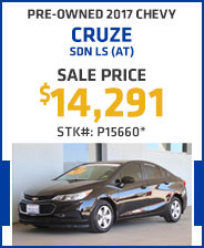 Pre-Owned 2017 Chevy Cruze