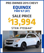 Pre-Owned 2015 Chevy Equinox