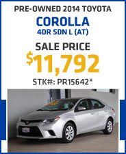 Pre-Owned 2014 Toyota Corolla
