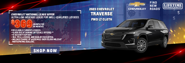 special offers on Chevrolet Traverse