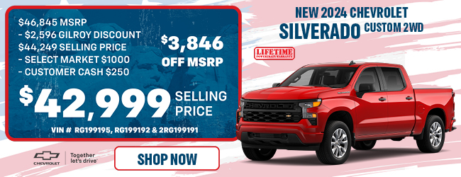 offer on Chevrolet Silverado trucks