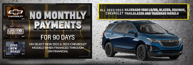 special offers on Chevrolet models